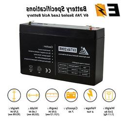 ExpertBattery 6V 7Ah SLA Replacement Battery for Leoch DJW6-