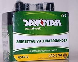 Rayovac 6V Rechargeable Battery, 2pk